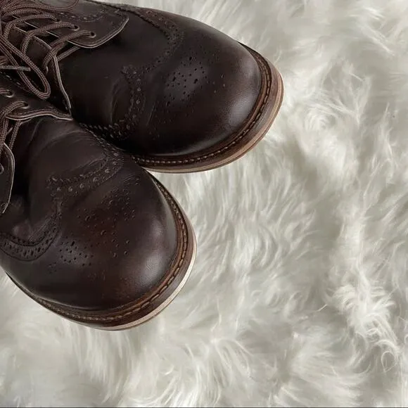 House of Hounds | Mens Brown Leather Oxford Wingtips Shoe London England Classic