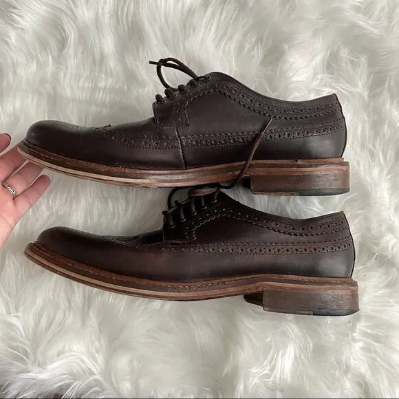 House of Hounds | Mens Brown Leather Oxford Wingtips Shoe London England Classic