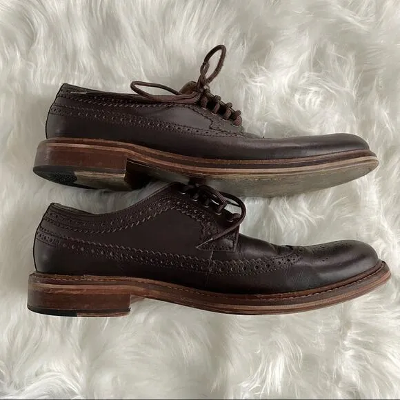 House of Hounds | Mens Brown Leather Oxford Wingtips Shoe London England Classic