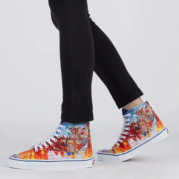 •HP• Vans x One Piece Sk8-Hi Punk Hazard Skate Sneakers
