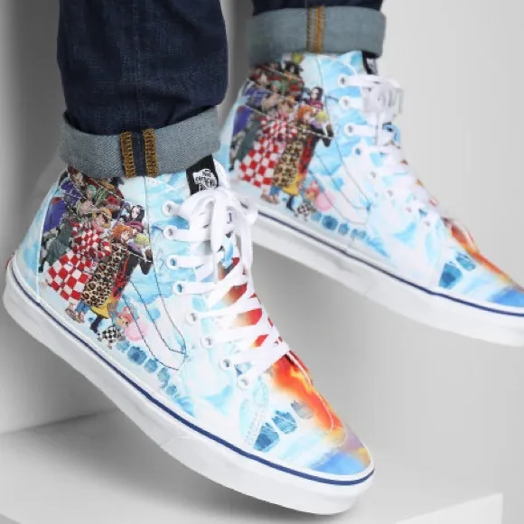 •HP• Vans x One Piece Sk8-Hi Punk Hazard Skate Sneakers
