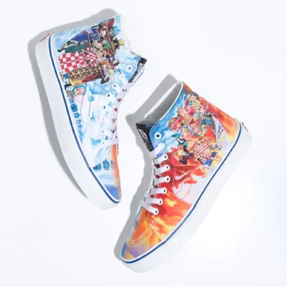 •HP• Vans x One Piece Sk8-Hi Punk Hazard Skate Sneakers