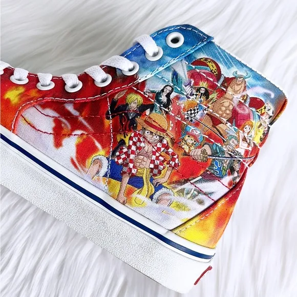 •HP• Vans x One Piece Sk8-Hi Punk Hazard Skate Sneakers
