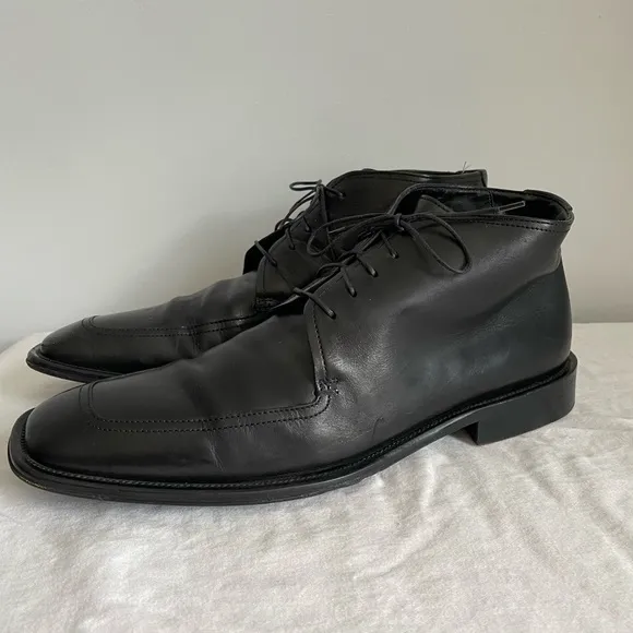 Hugo Boss Made In Italy Leather Boots Size 9