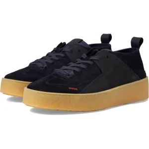 Hugo Boss Mens 11 Dark Blue Evan Platform Tennis Sneaker Suede Lace Up P2-18