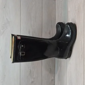 Hunter Women Original Gloss Tall Rain Boots shoes sz 7