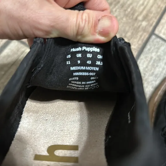 Hush Puppies Women’s 11‎ Bridget Bold Black Suede Platform Sneakers