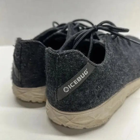 Icebug Eide Wool RB9X Dark Grey Gray Sneakers Lace Up Shoes Men's Size 11