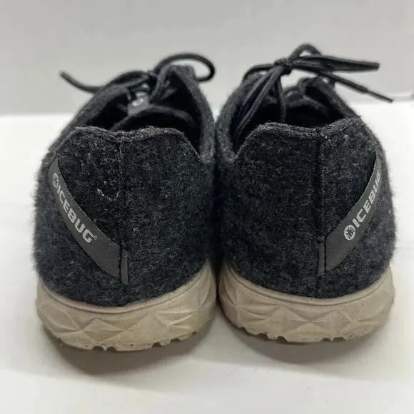 Icebug Eide Wool RB9X Dark Grey Gray Sneakers Lace Up Shoes Men's Size 11