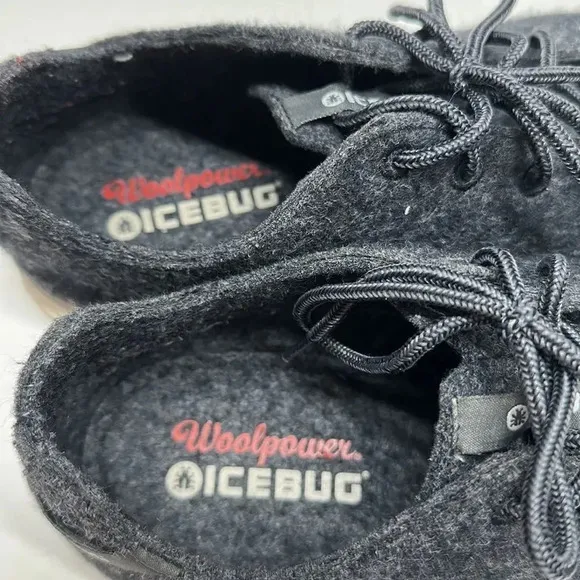 Icebug Eide Wool RB9X Dark Grey Gray Sneakers Lace Up Shoes Men's Size 11
