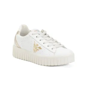 IGI&amp;CO White/platinum Made In Italy Leather Laced Up Sneakers