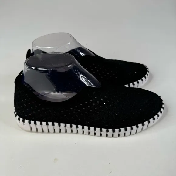 Ilse Jacobsen Black Tulip Slip On Shoes Size 38