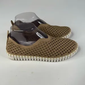 Ilse Jacobsen Tan Tulip Slip On Shoes Size 38