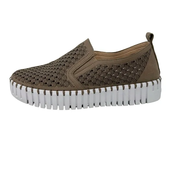 ILse Jacobson Tulip 141 Platform Sneakers Falcon Perforated Capsule Wardrobe