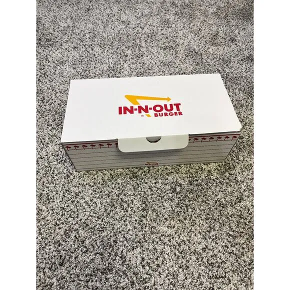 In &amp; Out Slip On Sneakers Men’s 11, New In Box, White/Red Iconic Retro Logo CA