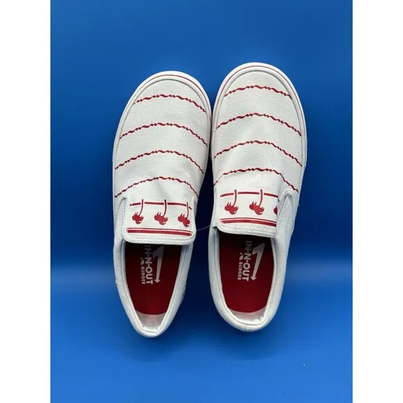 In N Out Burger Drink Cup Slip On Shoes NEW Mens 10/ Womens 12 New