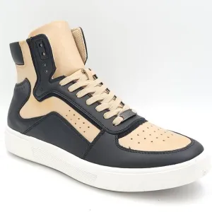 INC International Concepts Men High Top Sneakers Keanu Size US 13M Black Tan