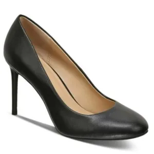 INC Laurenne Faux Leather Slip-On Pumps in‎ Black, Size 9, 4.5&quot; Heels