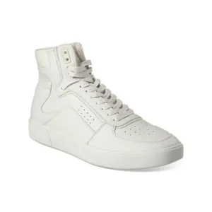 INC Mens White Perforated Keanu Round Toe Platform Lace-Up Sneakers Shoes 10.5 M
