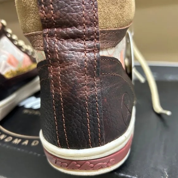 Inkkas Brown and Tan High-Top Sneakers