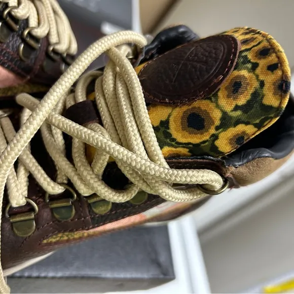 Inkkas Brown and Tan High-Top Sneakers