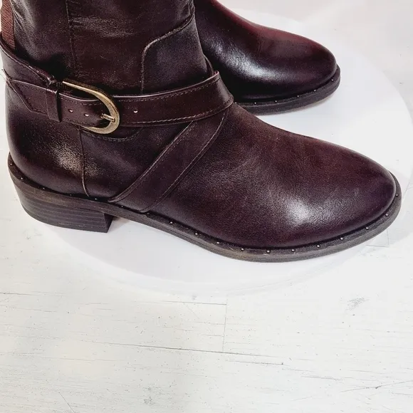 INTERNATIONAL Concepts Womens Fadora Leather Studded Riding Boots Size 6M