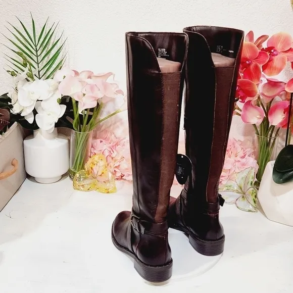 INTERNATIONAL Concepts Womens Fadora Leather Studded Riding Boots Size 6M