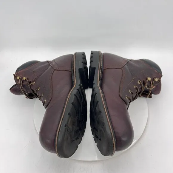Irish Setter 83604 Men Size 13D Dark Brown Leather Steel Toe Ankle Work Boot