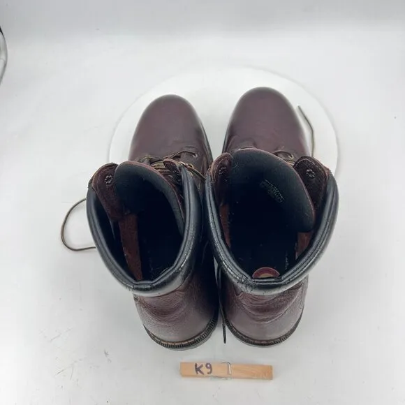 Irish Setter 83604 Men Size 13D Dark Brown Leather Steel Toe Ankle Work Boot