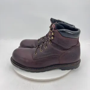 Irish Setter 83604 Men Size 13D Dark Brown Leather Steel Toe Ankle Work Boot