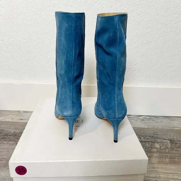 IRO PARIS Milow Studded Suede Slouch Boots