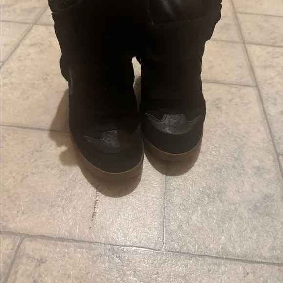 Isabel Marant black high-top wedge sneakers size 38