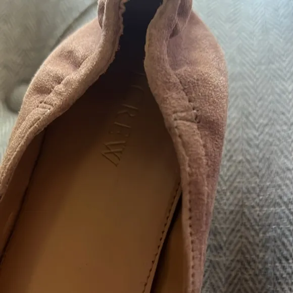 J. Crew Anya Suede Block Heels Brown Warm Walnut Size 8.5
