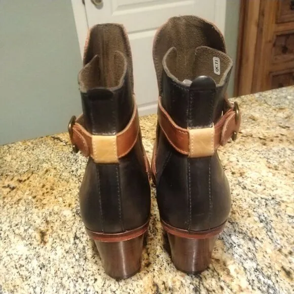 J Shoes Leather Hardwick Boots Booties Size 8 Anthropologie