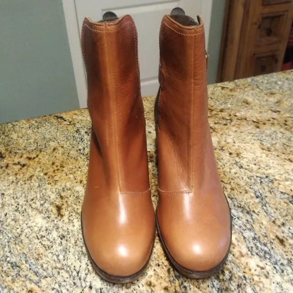 J Shoes Leather Hardwick Boots Booties Size 8 Anthropologie