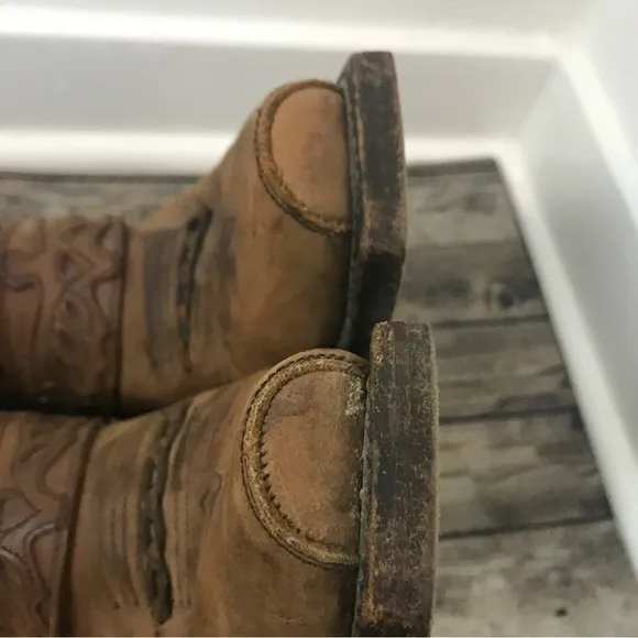 Jaca Square Toe Brown Boots