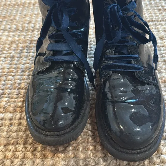 Jacadi Girls Patent Leather Boot Size 34 / 2.5