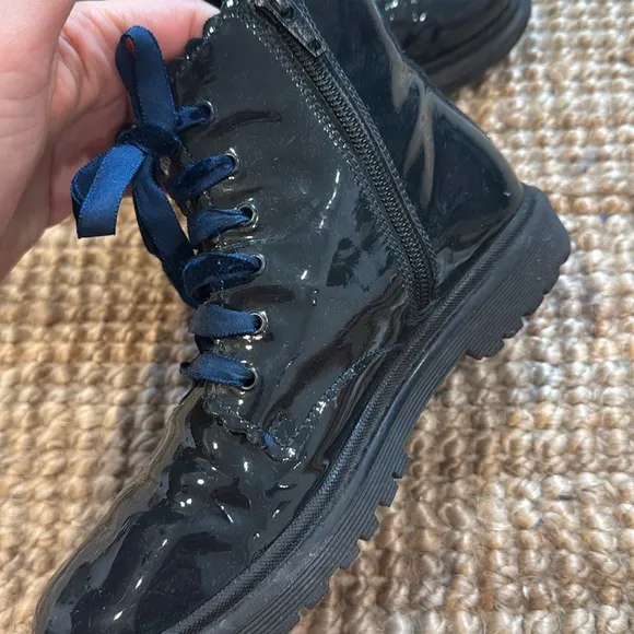 Jacadi Girls Patent Leather Boot Size 34 / 2.5