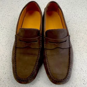 Jack Erwin JE Trunk Club Mens Shoes Penny Loafer Driving Slip-on Gray Spain