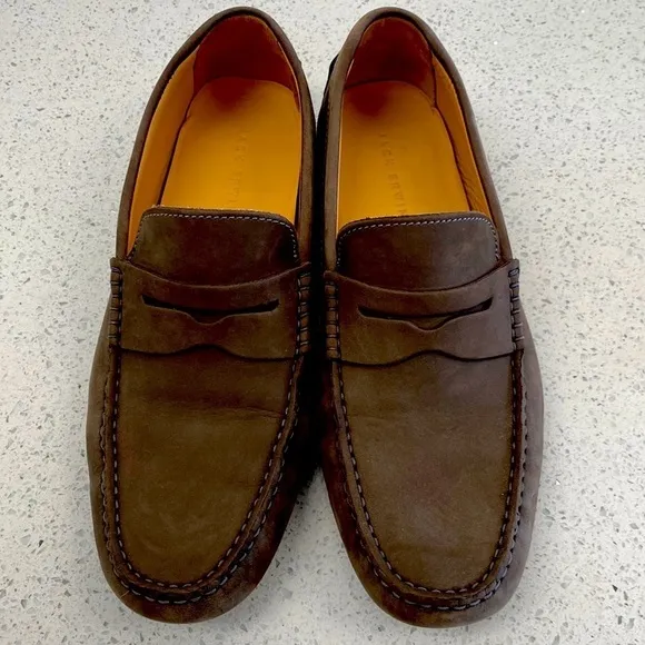 Jack Erwin JE Trunk Club Mens Shoes Penny Loafer Driving Slip-on Gray Spain