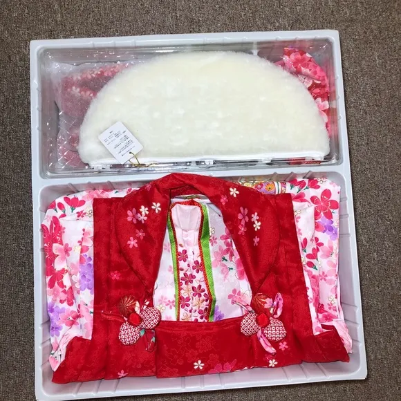 Japanese girls Kimono 7 pieces set 3T-4T