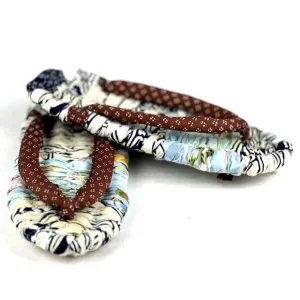Japanese Handmade Thong Sandals 5 Nuno Zori Slippers Woven Cloth Cotton Footwear