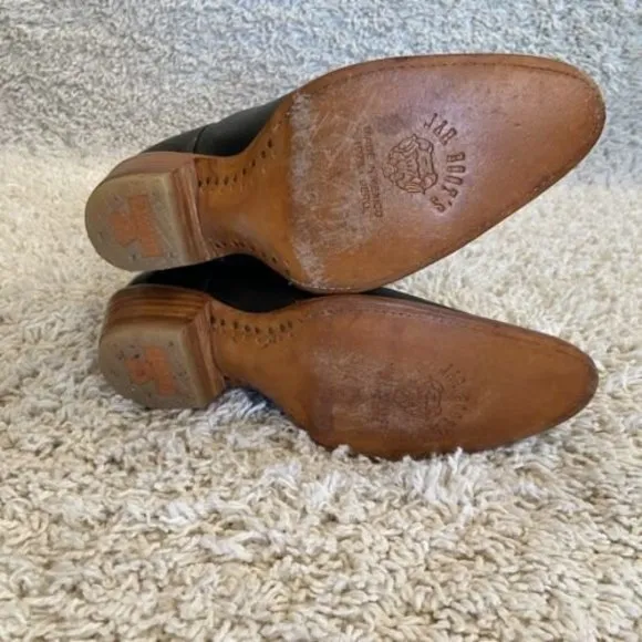 JAR Boot’s Men’s Western Cowboy Leather Boots Cross Size 24 Men 5 US Style 7469