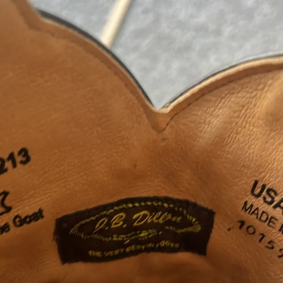 JB Dillon Brown Western leather Cowboy Boots size 8