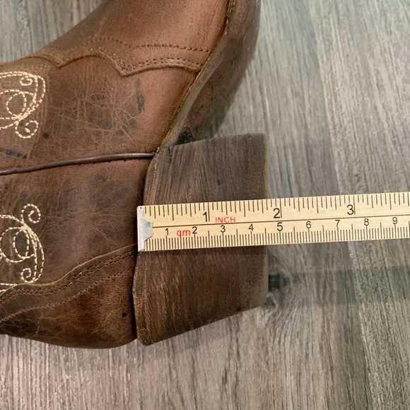 JB DILLON COWBOY WOMEN'S SNIP TOE BROWN BOOTS 7.5 B - JBR 7000 B