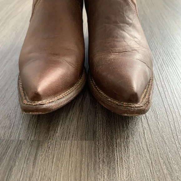 JB DILLON COWBOY WOMEN'S SNIP TOE BROWN BOOTS 7.5 B - JBR 7000 B
