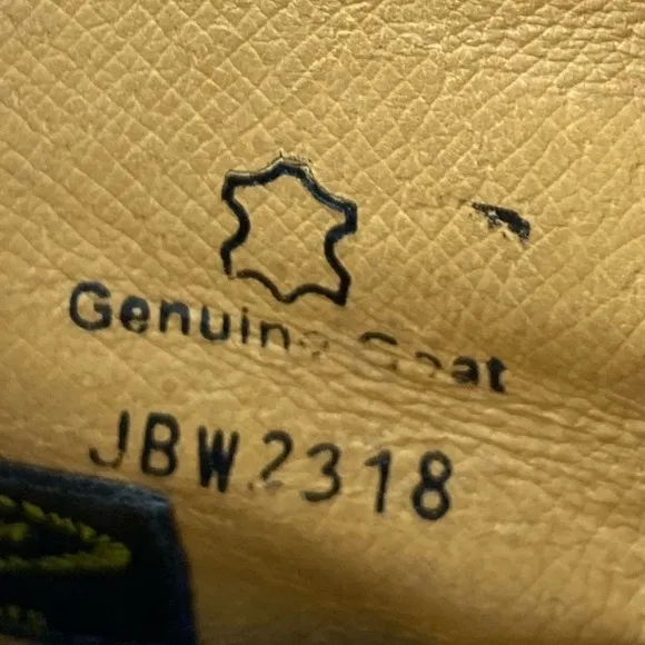 J.B. Dillon Embroidered Turquoise Cowgirl Genuine Goat Leather Cowboy Boots 5.5B