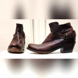 J.B. Dillon Leather Ankle Boots Womens Size 7.5