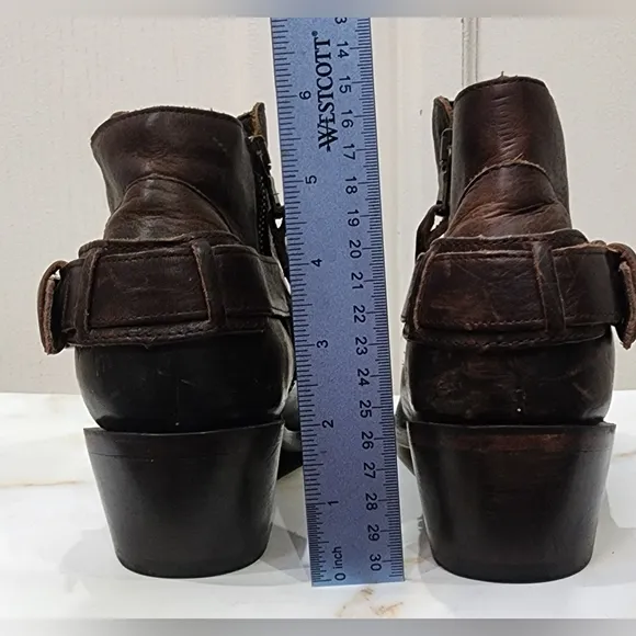 J.B. Dillon Leather Ankle Boots Womens Size 7.5