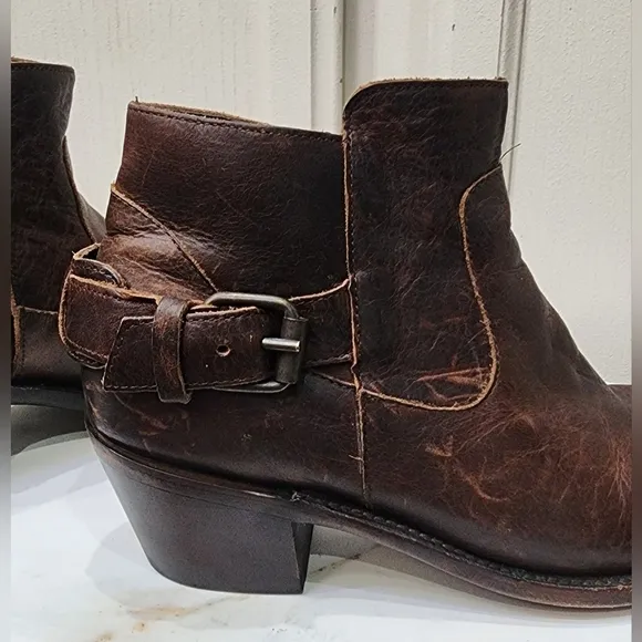 J.B. Dillon Leather Ankle Boots Womens Size 7.5
